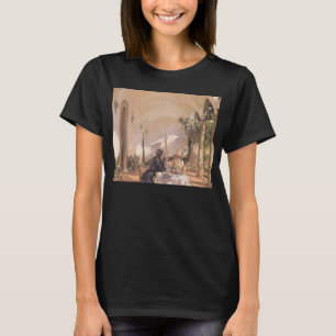 Camiseta Café da manhã na Loggia de John Singer Sargent