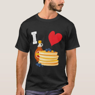 Camiseta Café da Manhã Pancake I Love Pancakes