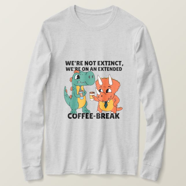 Camiseta Café da Manhã Prolongado Manga Longa (Frente do Design)