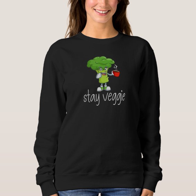 Camiseta Café da manhã vegetariana de brócolis Vegan (Frente)