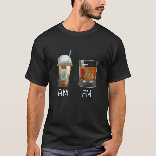 Camiseta Café da manhã Whiskey na tarde AM Wh (Frente)
