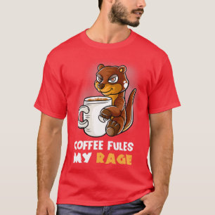 Camiseta Café Dá Minha Fúria Na Minha Cama De Cãezinha Engr