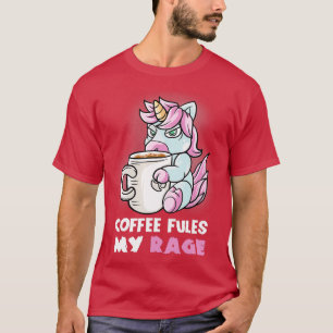 Camiseta Café Dá Minha Fúria Na Minha Cama De Cãezinha Engr