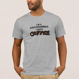 Camiseta Café da necessidade - programador