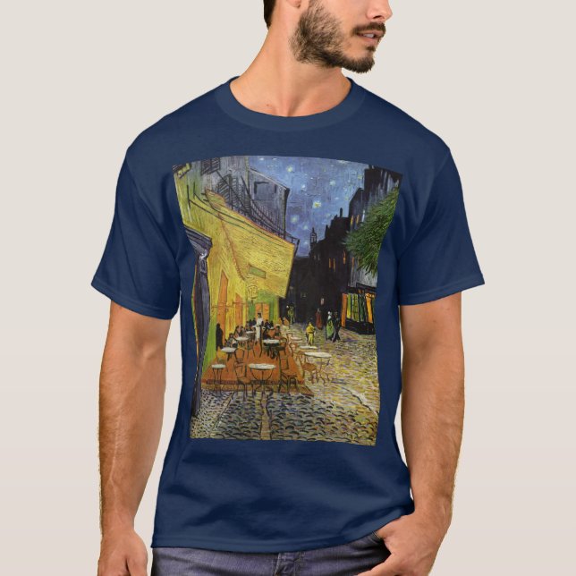 Camiseta Café da Noite de Van Gogh (Frente)