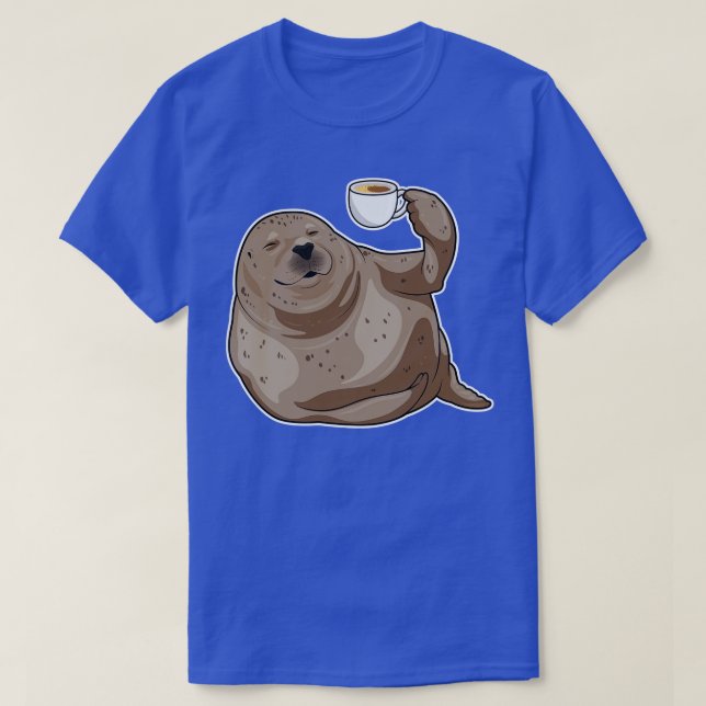Camiseta Café da Taça Seal (Frente do Design)