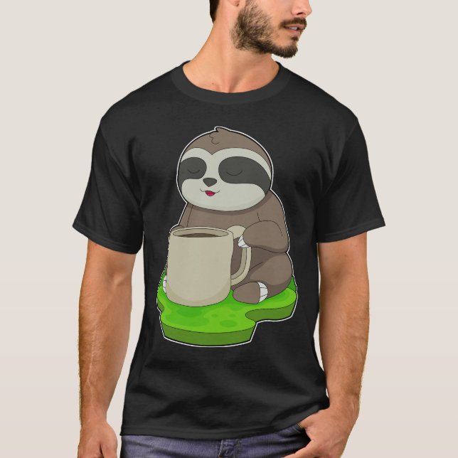 Camiseta Café da Taça Sloth (Frente)