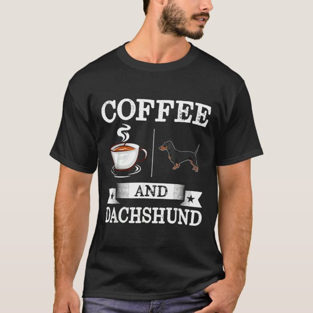 Camiseta Café Dachshund (Frente)