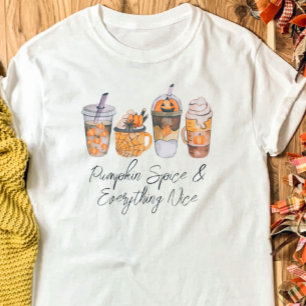 Camiseta Café de Abóbora e Especiarias Outono