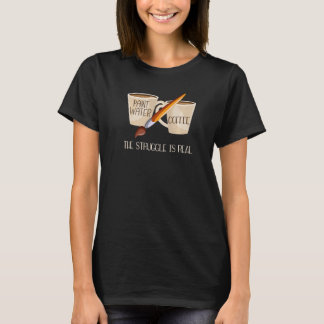Camiseta Café de Água Tinta A luta é real Handyman C