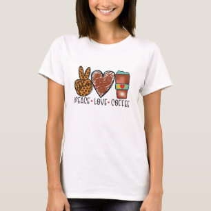 Camiseta Café de Amor à Paz Moderna
