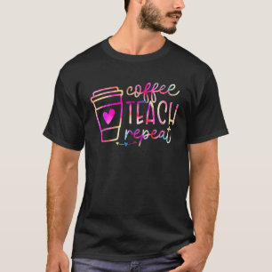 Camiseta Café de Apreciação de Professores de Repetição de