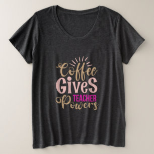 Camiseta Café de Arte Professora Dá Poderes Aos Professor