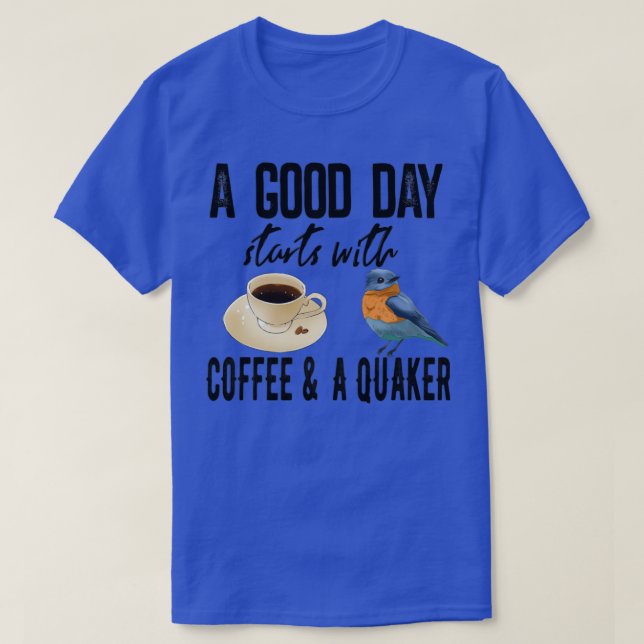 Camiseta Café De Bom Dia E Quaker 5 (Frente do Design)