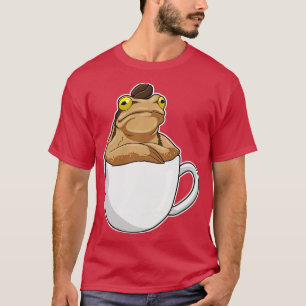 Camiseta Café de café de rã