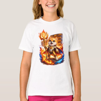 Camiseta Café de Impacto Global Super-Herói Bebê Doge Perso