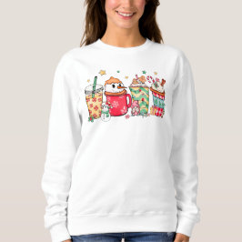 Camiseta Café de Natal Bebida Snowman