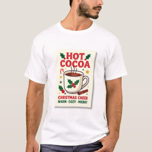 Camiseta Café de Natal – Cacau Quente e Alegria de Natal