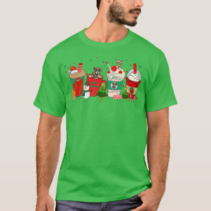 Camiseta Café De Natal E Boxe De Fôrma De Inverno