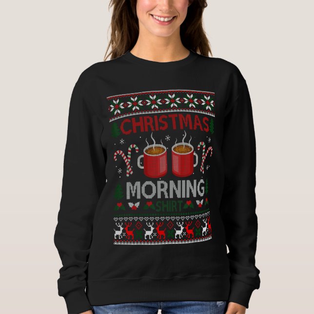 Camiseta Café de Natal Manhã Feia de Natal (Frente)