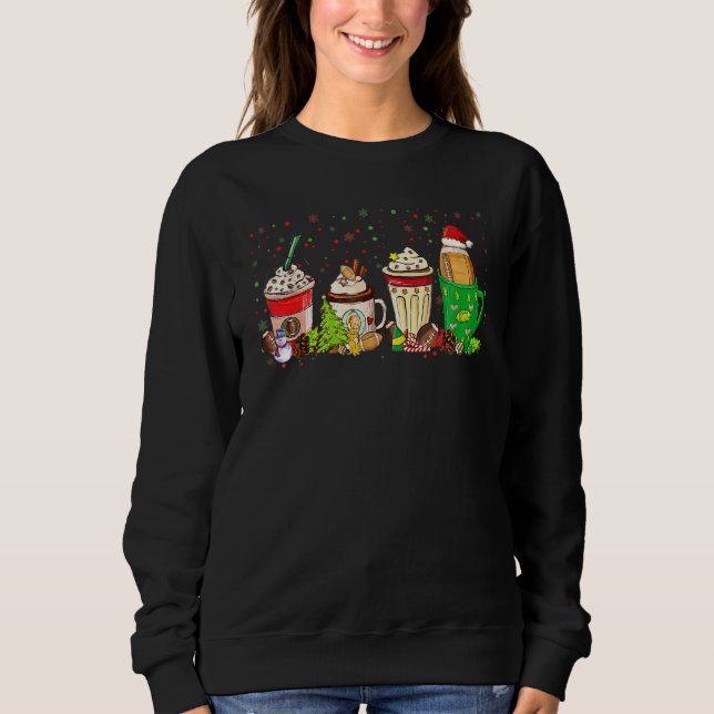 Camiseta Café de Natal para o Dia de Jogo de Futebol (Frente)