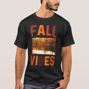 Camiseta Café De outono Vibes Retro Pumpkin Spice De Outono
