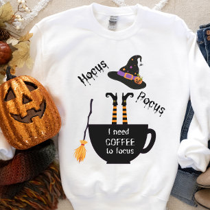 Camiseta Café de Pocus do Hocus para focar a camisola do Ha