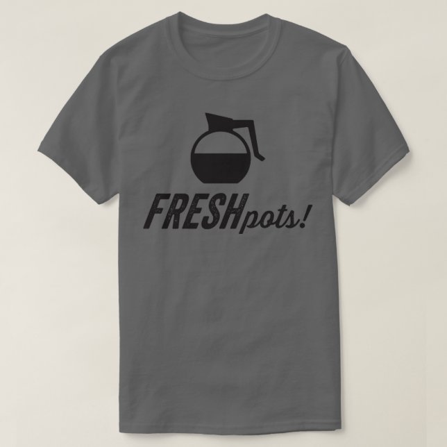 Camiseta Café de Potes frescos (Frente do Design)