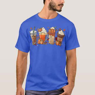 Camiseta Café de Pumpkin Spice Café Lateral Queda Estação d