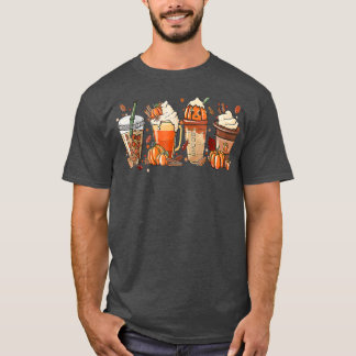 Camiseta Café de Pumpkin Spice Café Lateral Queda Estação d