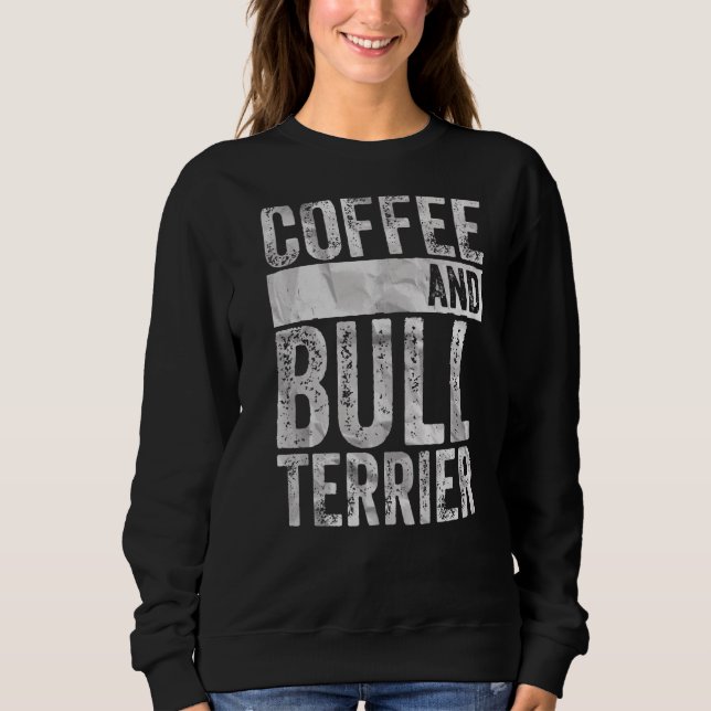 Camiseta Café De Roupa De Cães E Bull Terrier (Frente)