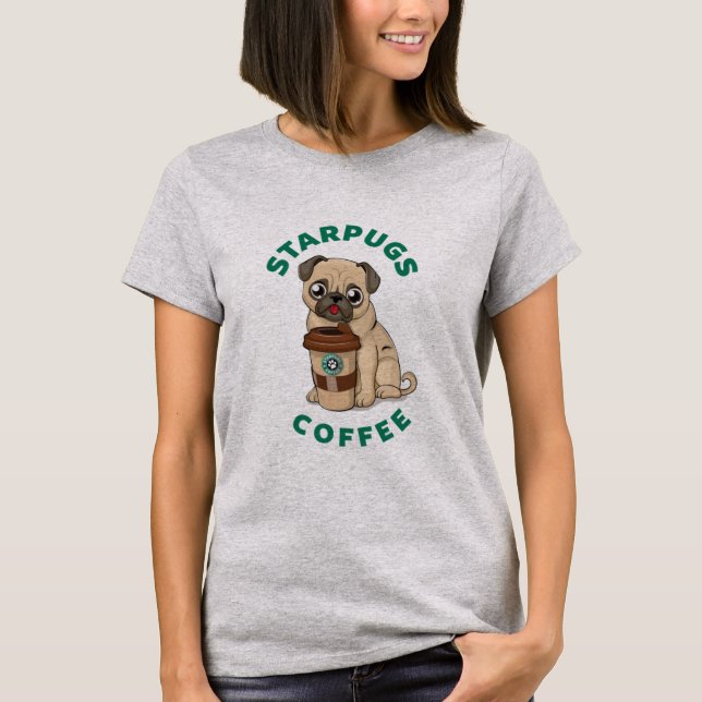 Camiseta Café de Star Pugs (Frente)