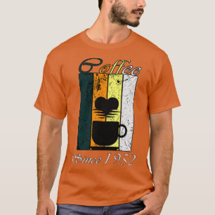 Camiseta Café desde 1952 - Presente de Aniversário do Café