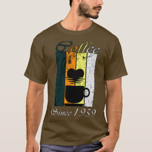 Camiseta Café desde 1959 - Presente de Aniversário do Café