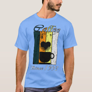 Camiseta Café desde 1993 - Presente de Aniversário do Café