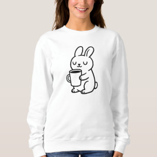 Camiseta Café Desenho do Coelho Aconchegante