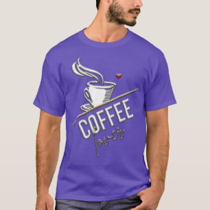 Camiseta Café design preto porque assassinato é engraçado