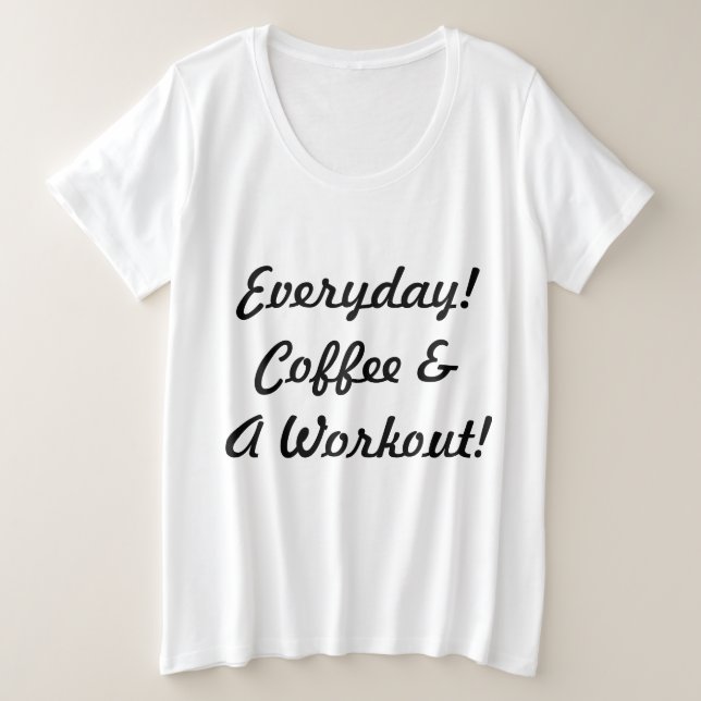 Camiseta Café Diário & Treino (Frente do Design)