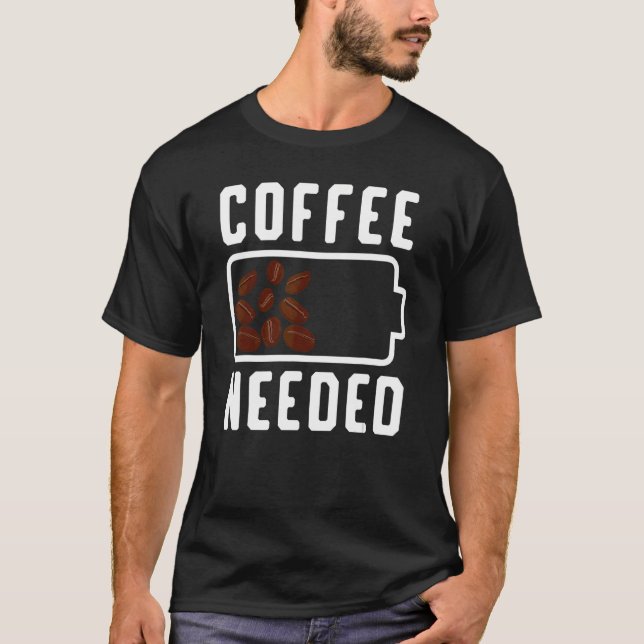Camiseta Café  Dizer Bebedor de Café Espresso Roupas de Caf (Frente)