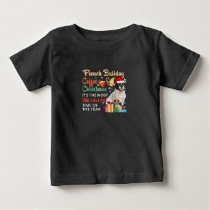 Camiseta Café do Bulldog Francês Natal É Maravilhoso