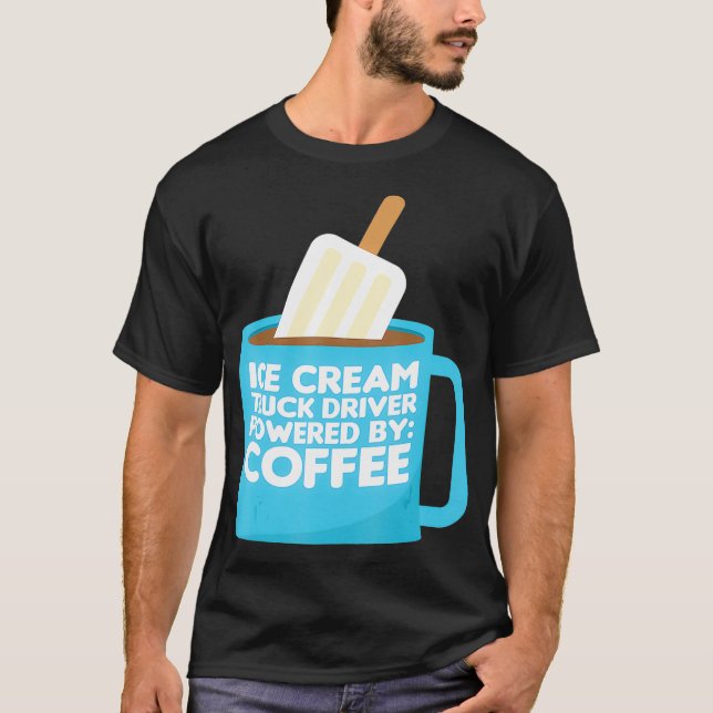 Camiseta Café do Driver de Caminhão sorvete (Frente)