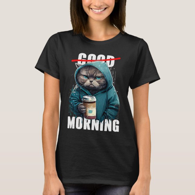 Camiseta Café do Gato Bom Dia (Frente)