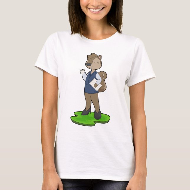 Camiseta Café do Secretário Esquilo (Frente)