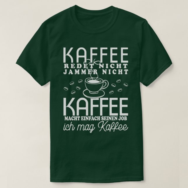 Camiseta Café Doesnx27t Café Café Branco Doesnx27t (Frente do Design)