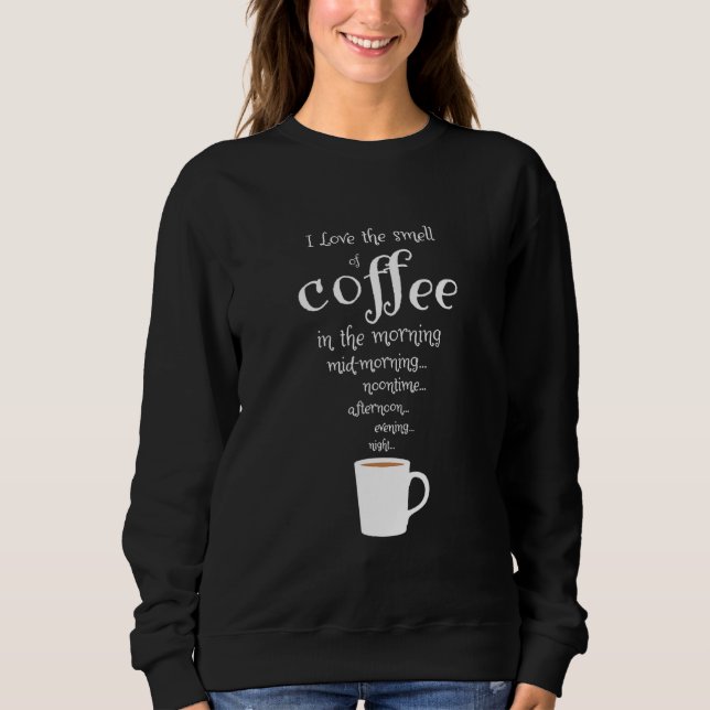 Camiseta Café Drinker Adora O Cheiro Do Café (Frente)
