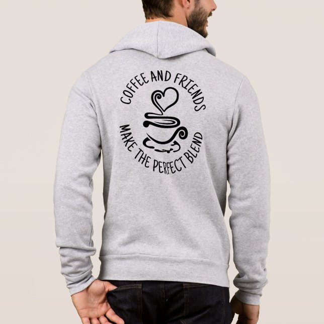 Camiseta Café e Amigos, faça a mistura perfeita (Verso)