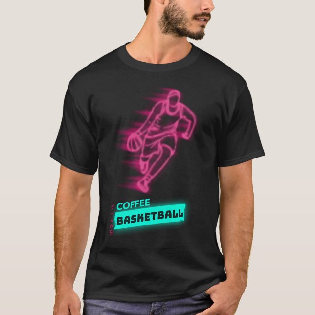 Camiseta Café E Basquete (Frente)