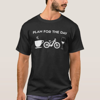 Camiseta Café E Bike Bicicletas Elétricas MTB Vinho