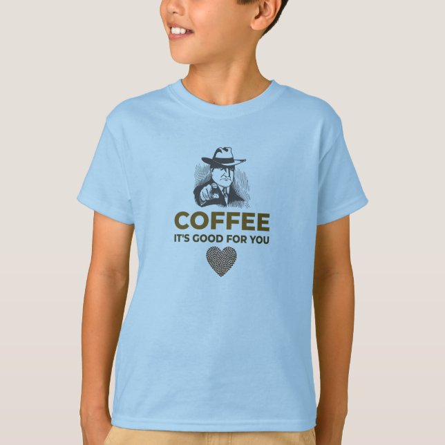 CAMISETA CAFÉ. É BOM PARA VOCÊ. (Frente)