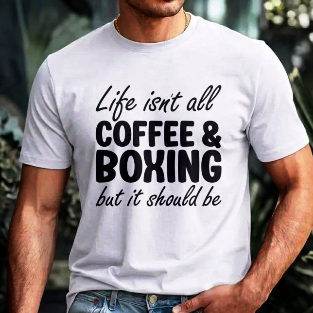 Camiseta Café e Boxe (Criador carregado)